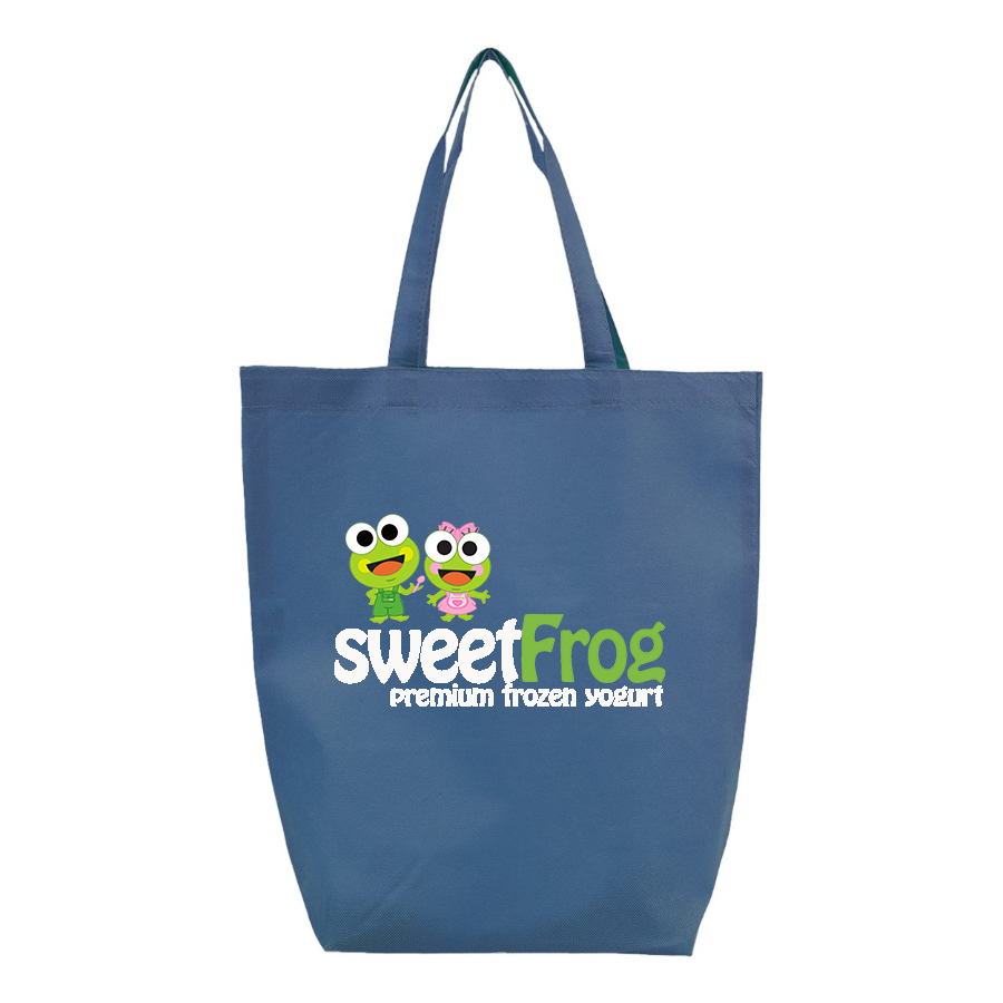 Sweet Frog Frozen Q-Tees Non-Woven Gusset Bottom Tote