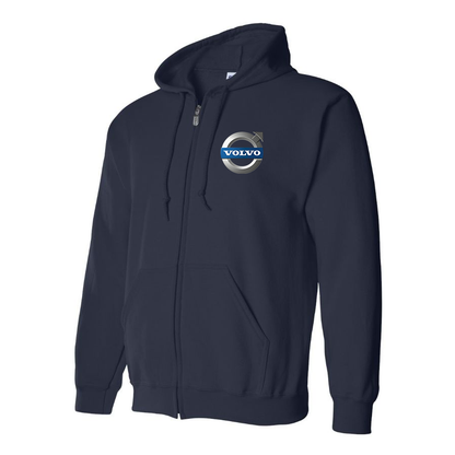 Men's Volvo Car   Zipper Hoodie