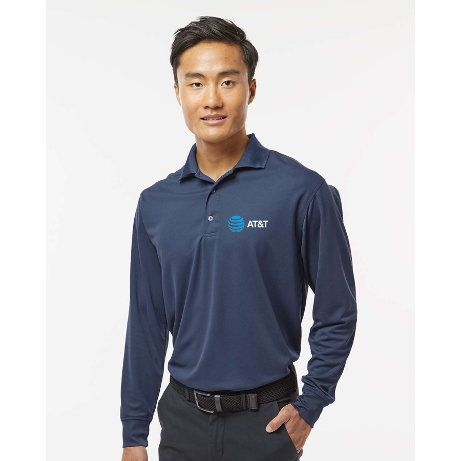 Men's AT&T  Paragon Prescott Long Sleeve Polo