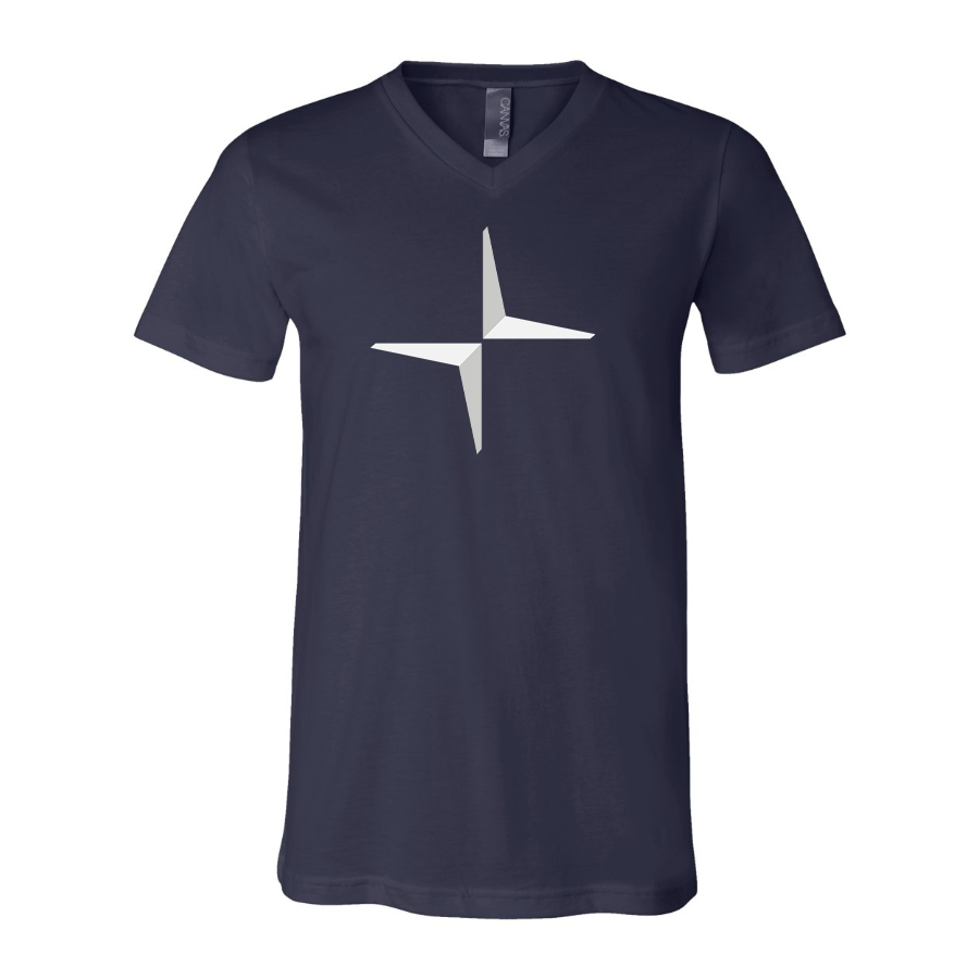 Men's Polestar Electric Car BELLA + CANVAS - Jersey V-Neck T-Shirt