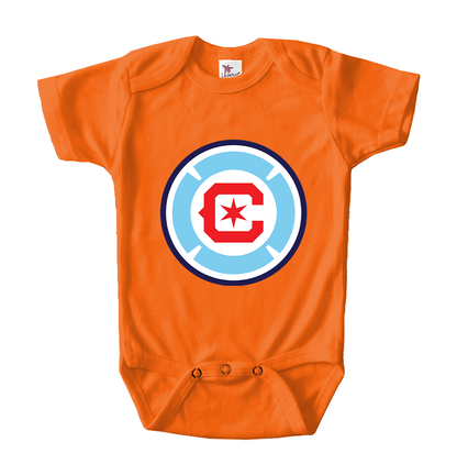 Chicago fire Soccer Baby Romper Onesie