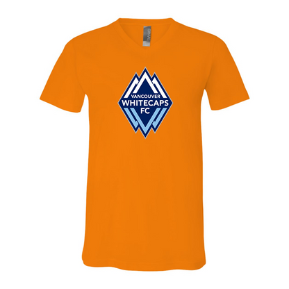 Men's Vancouver Whitecaps FC BELLA + CANVAS - Jersey V-Neck T-Shirt