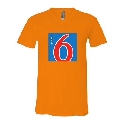 Men's Motel 6 BELLA + CANVAS - Jersey V-Neck T-Shirt