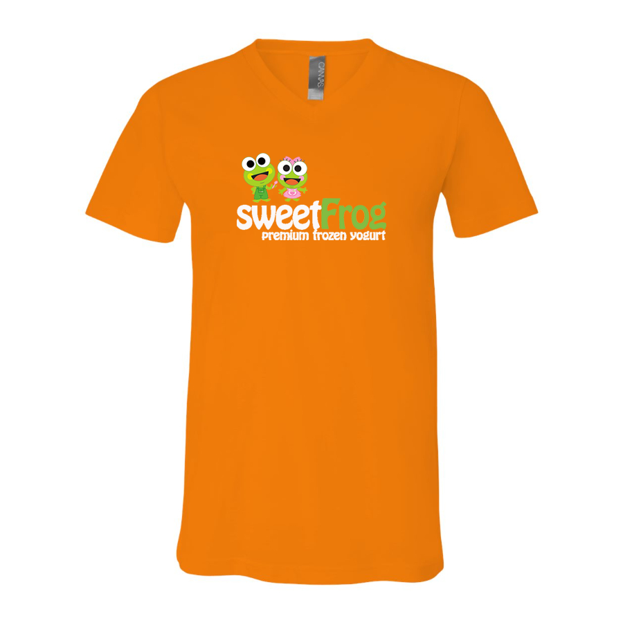 Men's Sweet Frog Frozen BELLA + CANVAS - Jersey V-Neck T-Shirt