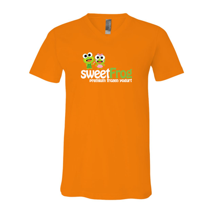 Men's Sweet Frog Frozen BELLA + CANVAS - Jersey V-Neck T-Shirt