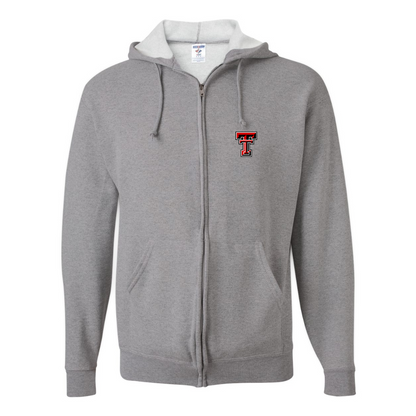 Men's Texas Tech Red Raiders  JERZEES NuBlend Full-Zip Hooded Sweatshirt