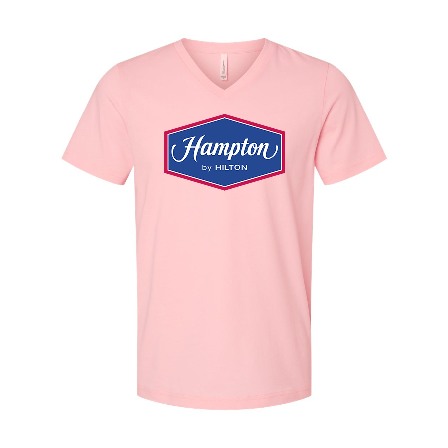 Men's Hampton by Hilton BELLA + CANVAS - Jersey V-Neck T-Shirt