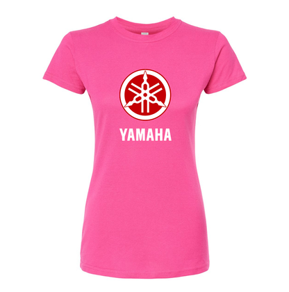 Women’s Yamaha Motorcycle Round Neck T-Shirt