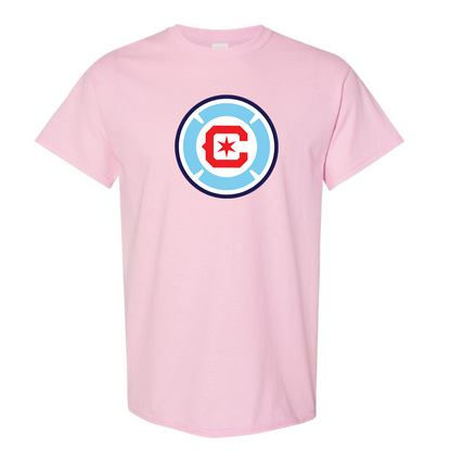 Men's Chicago fire Soccer Cotton  T-Shirt