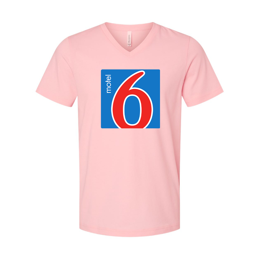 Men's Motel 6 BELLA + CANVAS - Jersey V-Neck T-Shirt