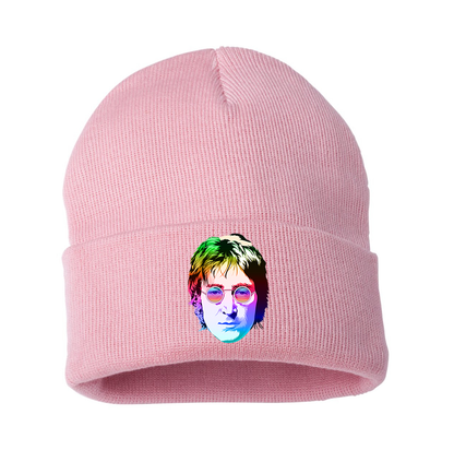 John Lennon Face Art Music Beanie Hat