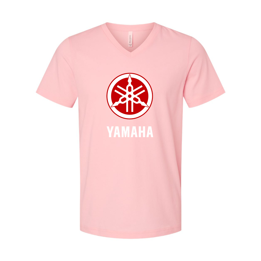 Men's Yamaha Motorcycle BELLA + CANVAS - Jersey V-Neck T-Shirt