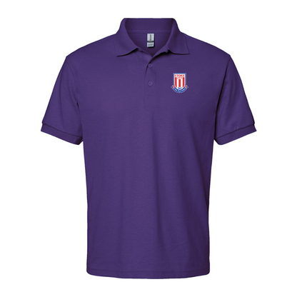 Men's Stoke City Soccer  Gildan Dry Blend Jersey Polo