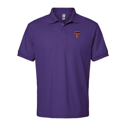 Men's Texas Tech Red Raiders  Gildan Dry Blend Jersey Polo