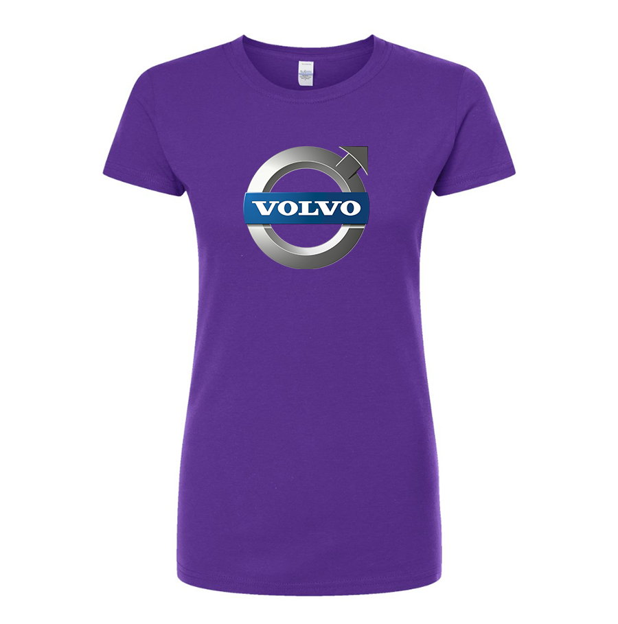 Women’s Volvo Car   Round Neck T-Shirt