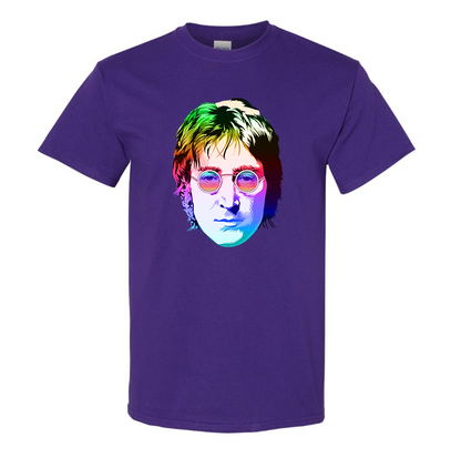 Youth's John Lennon Face Art Music Cotton T-Shirt