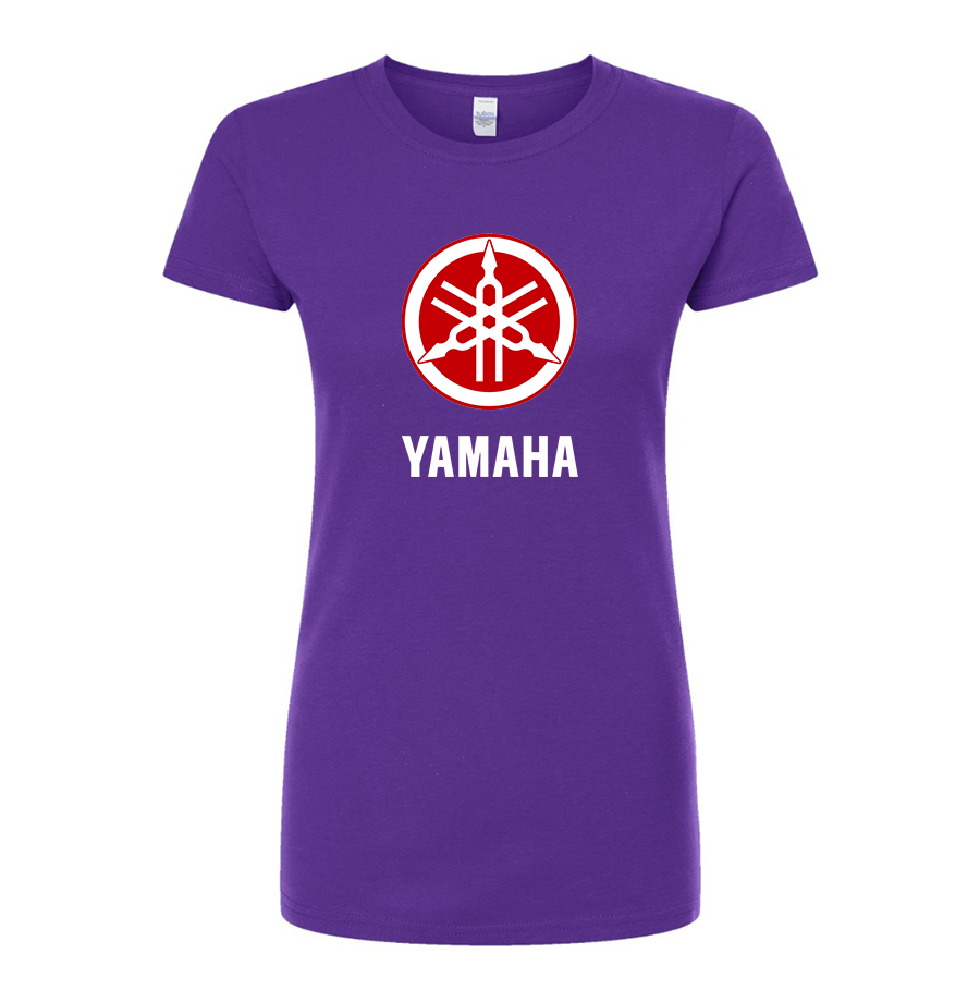 Women’s Yamaha Motorcycle Round Neck T-Shirt