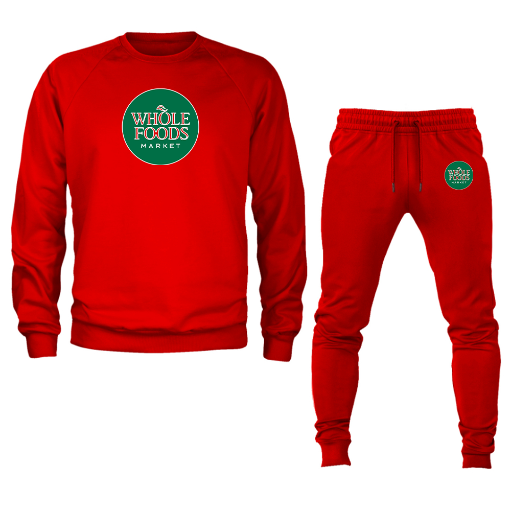 Men's Whole Foods Market Crewneck Sweatshirt Joggers Suit