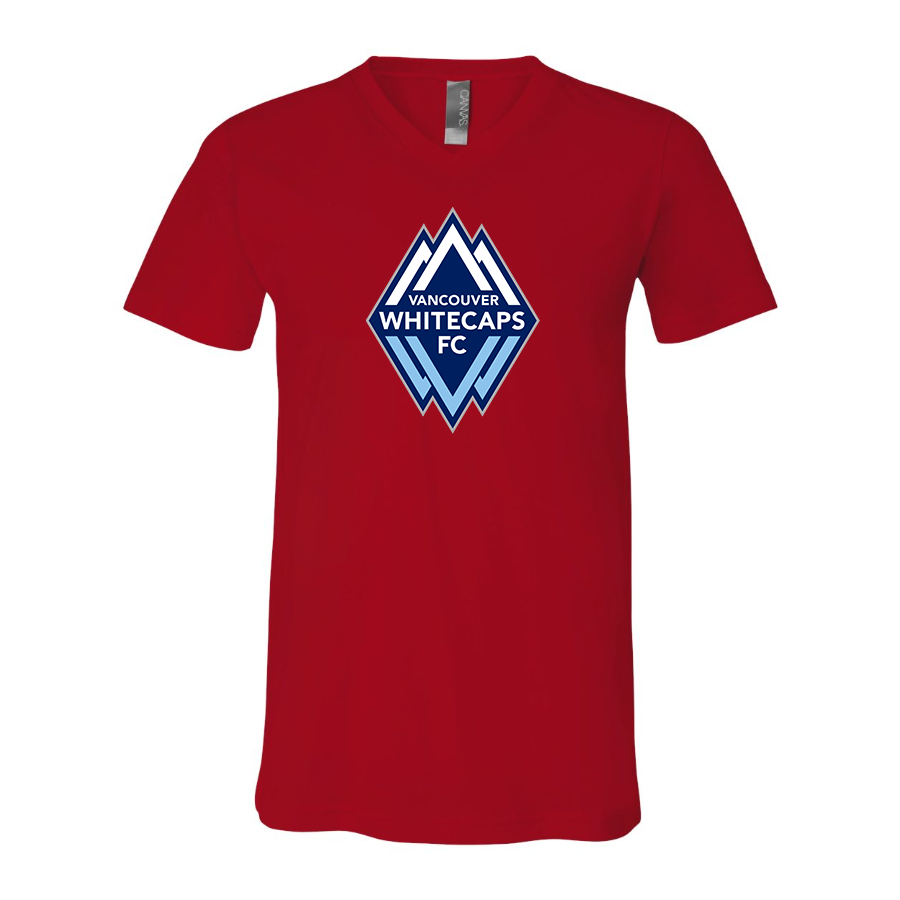 Men's Vancouver Whitecaps FC BELLA + CANVAS - Jersey V-Neck T-Shirt