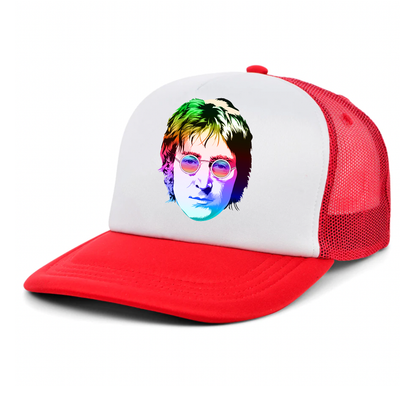 John Lennon Face Art Music Trucker Hat