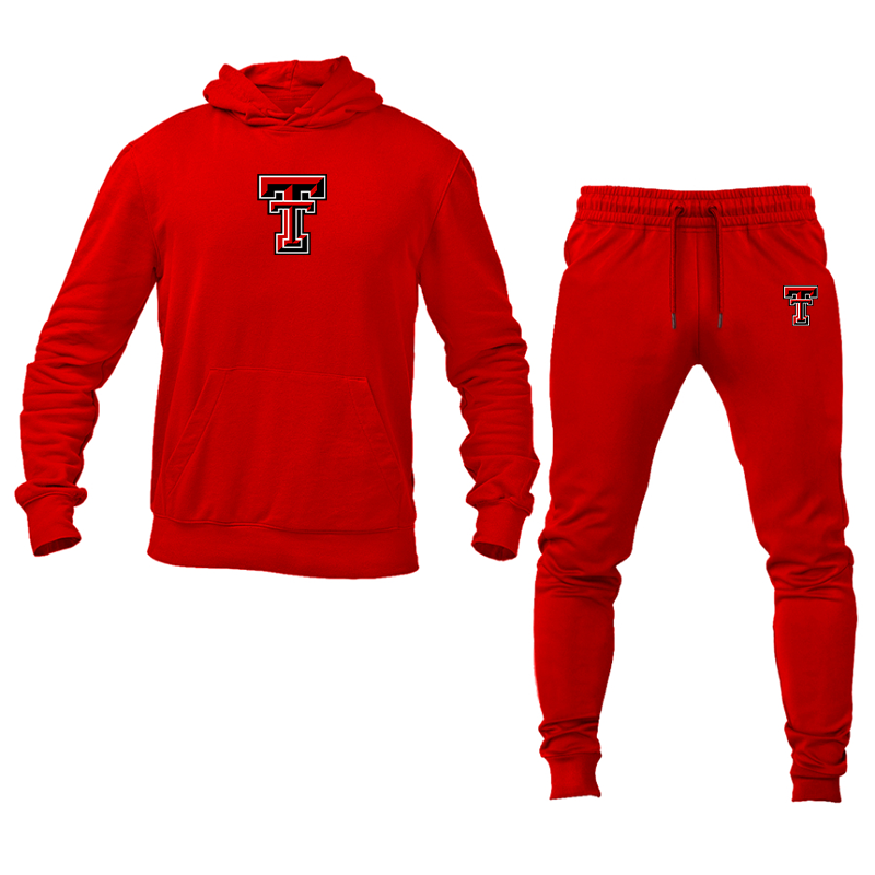 Men's Texas Tech Red Raiders  Hoodie Joggers Set