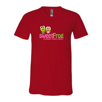 Men's Sweet Frog Frozen BELLA + CANVAS - Jersey V-Neck T-Shirt