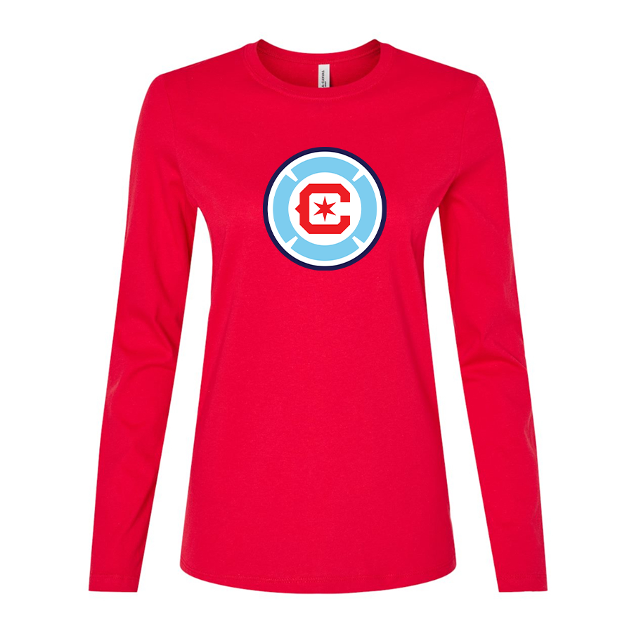 Women's Chicago fire Soccer Long Sleeve T-Shirt