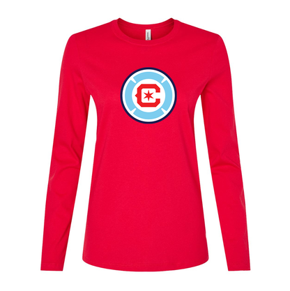 Women's Chicago fire Soccer Long Sleeve T-Shirt