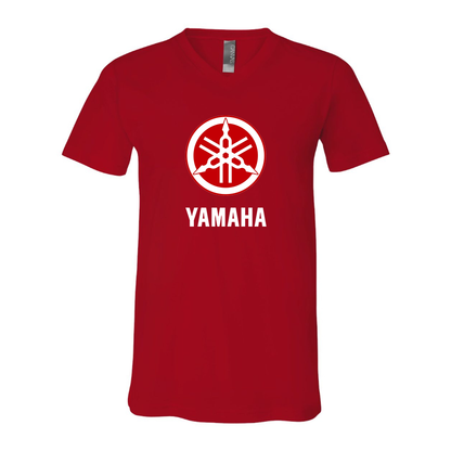 Men's Yamaha Motorcycle BELLA + CANVAS - Jersey V-Neck T-Shirt