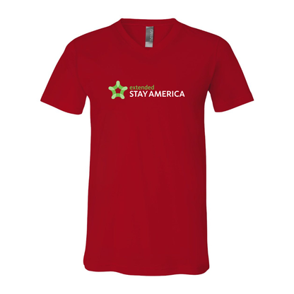 Men's Extended Stay America BELLA + CANVAS - Jersey V-Neck T-Shirt