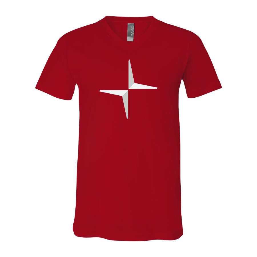 Men's Polestar Electric Car BELLA + CANVAS - Jersey V-Neck T-Shirt