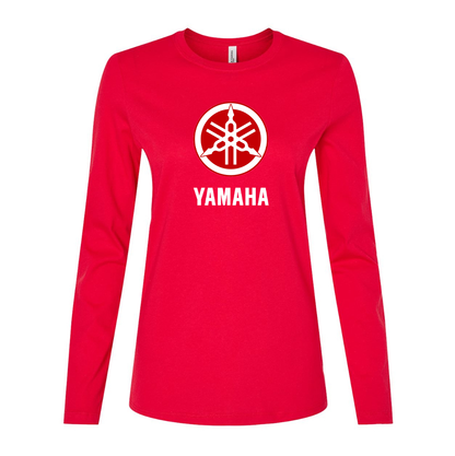 Women's Yamaha Motorcycle Long Sleeve T-Shirt