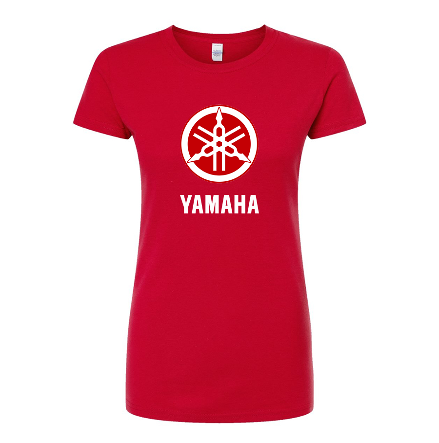 Women’s Yamaha Motorcycle Round Neck T-Shirt