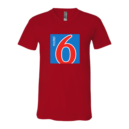 Men's Motel 6 BELLA + CANVAS - Jersey V-Neck T-Shirt