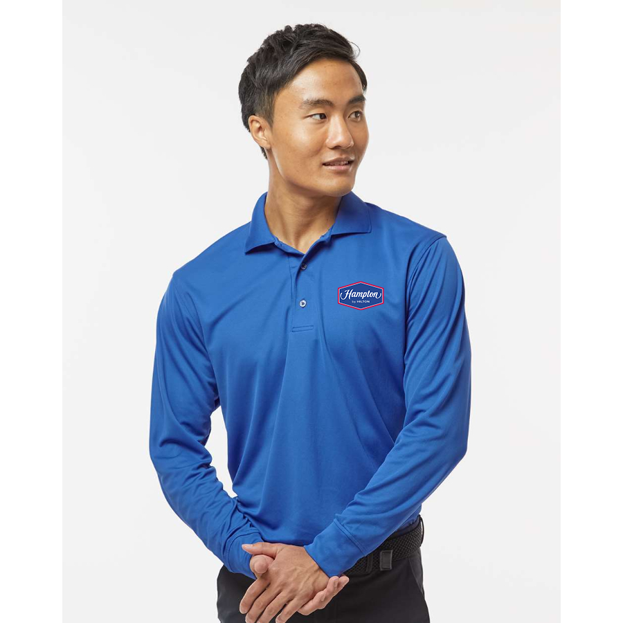 Men's Hampton by Hilton Paragon Prescott Long Sleeve Polo