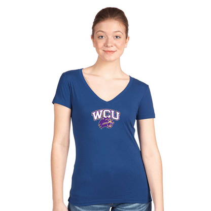Women's Western Carolina Catamounts Next Level V-Neck T-Shirt