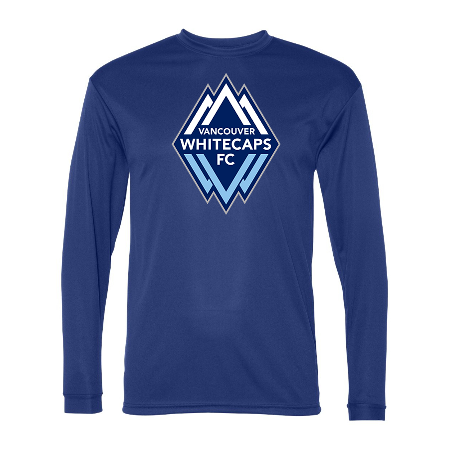 Men's Vancouver Whitecaps FC Polyester Long Sleeve T-Shirt