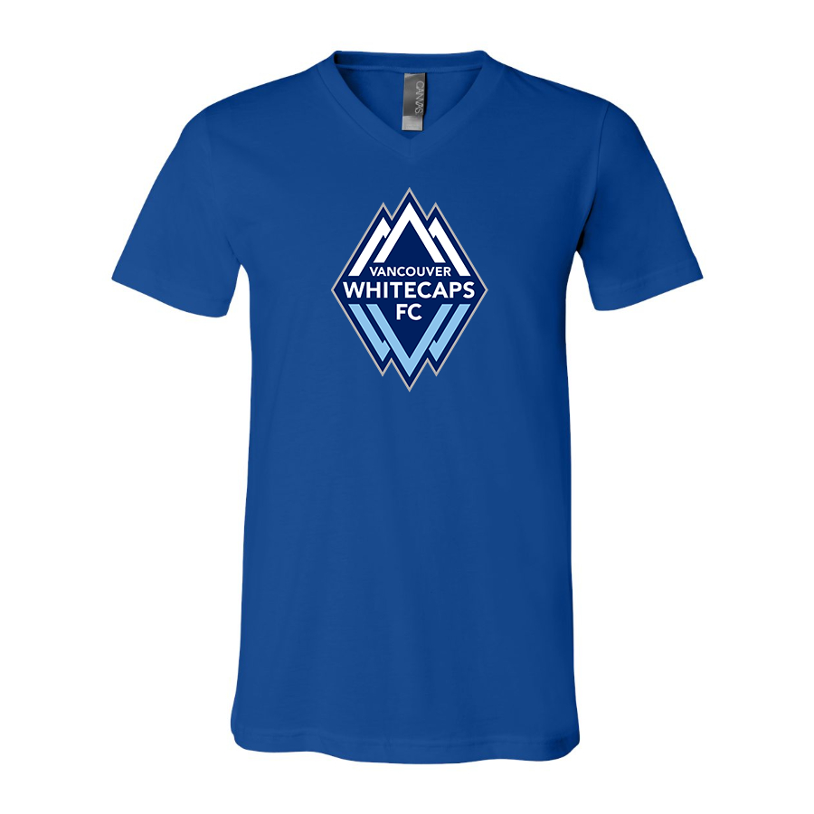 Men's Vancouver Whitecaps FC BELLA + CANVAS - Jersey V-Neck T-Shirt