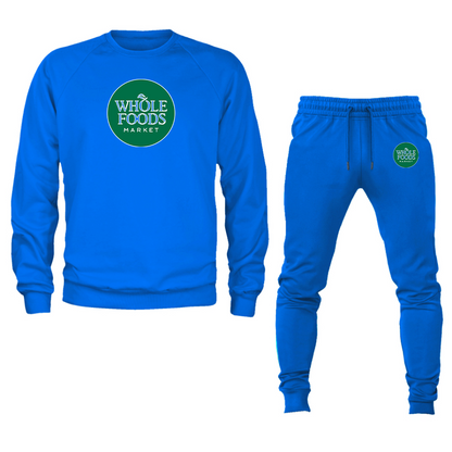 Men's Whole Foods Market Crewneck Sweatshirt Joggers Suit