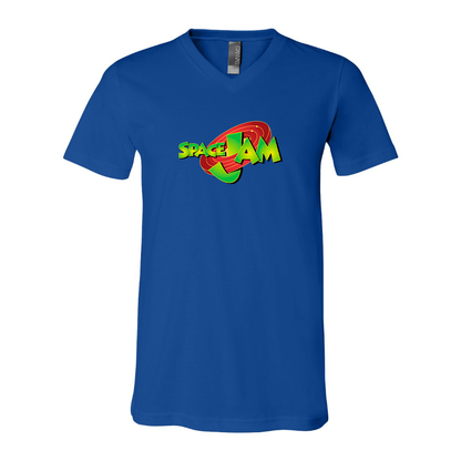 Men's Space Jam BELLA + CANVAS - Jersey V-Neck T-Shirt