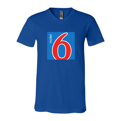 Men's Motel 6 BELLA + CANVAS - Jersey V-Neck T-Shirt