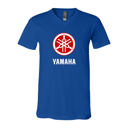 Men's Yamaha Motorcycle BELLA + CANVAS - Jersey V-Neck T-Shirt