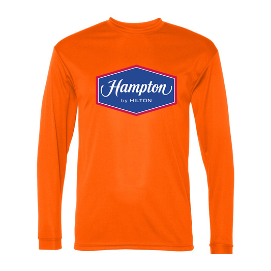 Men's Hampton by Hilton Polyester Long Sleeve T-Shirt