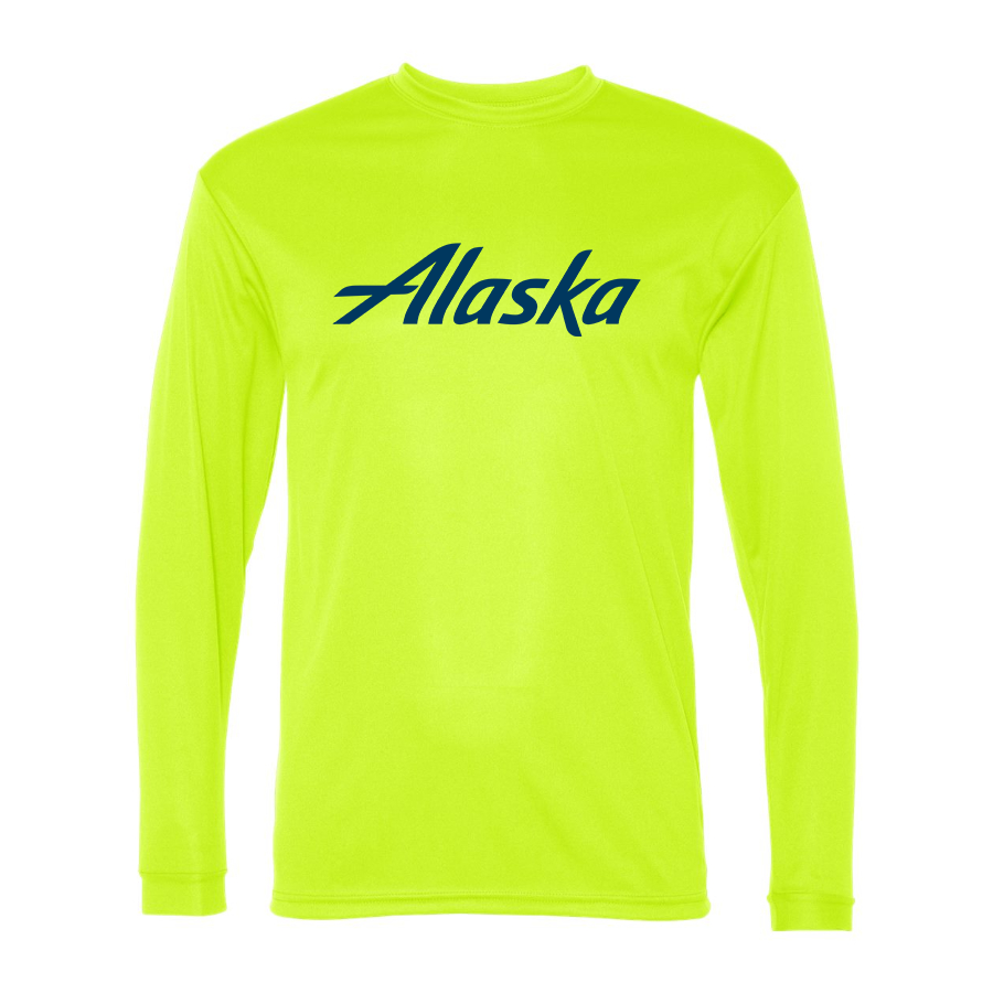 Men's Alaska Airline  Polyester Long Sleeve T-Shirt