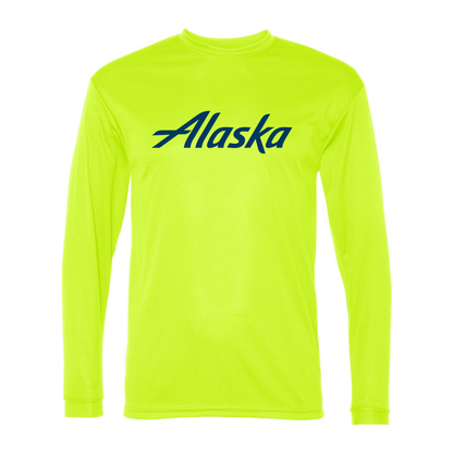 Men's Alaska Airline  Polyester Long Sleeve T-Shirt