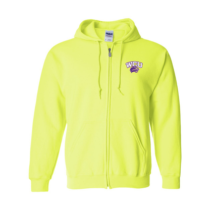 Men's Western Carolina Catamounts Gildan  Heavy Blend Full Zip Hooded Sweatshirt
