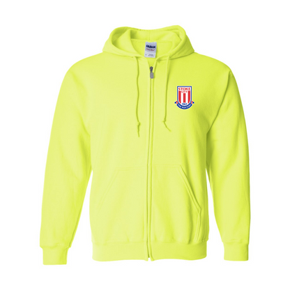 Men's Stoke City Soccer  JERZEES NuBlend Full-Zip Hooded Sweatshirt