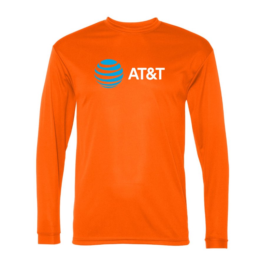 Men's AT&T  Polyester Long Sleeve T-Shirt