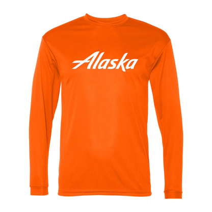 Men's Alaska Airline  Polyester Long Sleeve T-Shirt