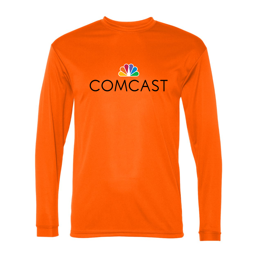 Men's Comcast  Polyester Long Sleeve T-Shirt